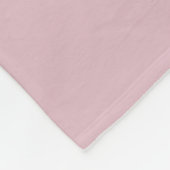 Joyful Pastel Pink Script Kerstfeestdag Foto Fleece Deken (Hoek)