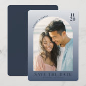 Joyful Pastel Romantic Photo Save The Date (Voorkant / Achterkant)