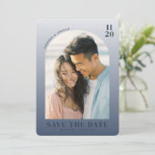 Joyful Pastel Romantic Photo Save The Date (Staand voorkant)
