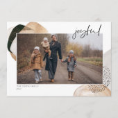 Joyful Photo-kerstkaart Feestdagenkaart (Voorkant)