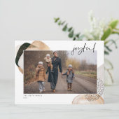 Joyful Photo-kerstkaart Feestdagenkaart (Staand voorkant)