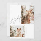 Joyful Photo-kerstkaart | Moderne ziekteverzekerin Kaart (Voorkant)