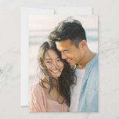 Joyful Pink Blue Romantic Photo Kaart (Voorkant)