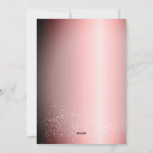 Joyful Pink Metallic Script kerstboomserie Feestdagenkaart (Achterkant)