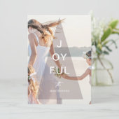 Joyful Pink Tree-bedekking kerst Feestdagenkaart (Staand voorkant)