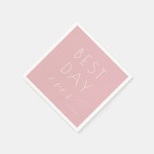 Joyful Pink Typographic Celebration Servet (Hoek)
