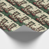 Joyful Plaid Rainboots - Kersttijd Cadeaupapier (Hoek)