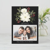 Joyful Poinsettia - Kerstkaart (Staand voorkant)