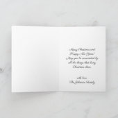 Joyful Prettige feestdagen Winter Wreath Snow Kers Kaart (Binnen)