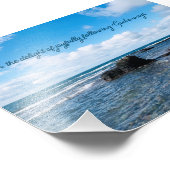 Joyful Quote Inspirerende Strandfotografie Foto Afdruk (Hoek)