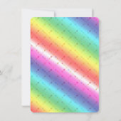 Joyful Rainbow Arrows BOY Birthday Invitation Kaart (Achterkant)