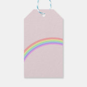 Joyful Rainbow Roos Custom Cadeaulabel (Achterkant)