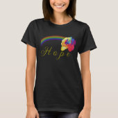 Joyful Rainbow Roos Custom Hope T-shirt (Voorkant)