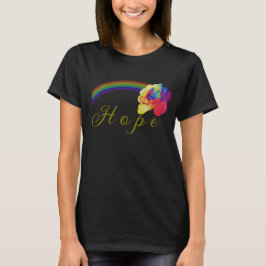 Joyful Rainbow Roos Custom Hope T-shirt