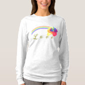 Joyful Rainbow Roos Custom Love T-shirt (Voorkant)