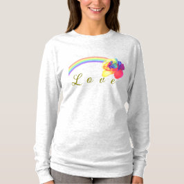Joyful Rainbow Roos Custom Love T-shirt