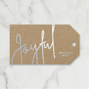 Joyful Real Silver Cadeaulabels