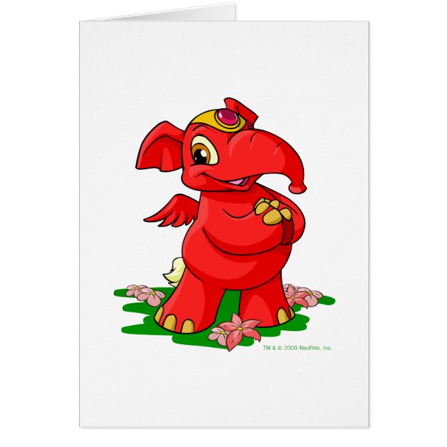 Joyful red Elephante in Shenkuu (Voorkant)