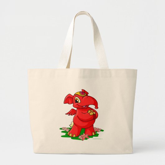 Joyful red Elephante in Shenkuu Grote Tote Bag (Voorkant)