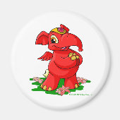 Joyful red Elephante in Shenkuu Magneet (Voorkant)