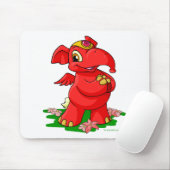 Joyful red Elephante in Shenkuu Muismat (Met muis)