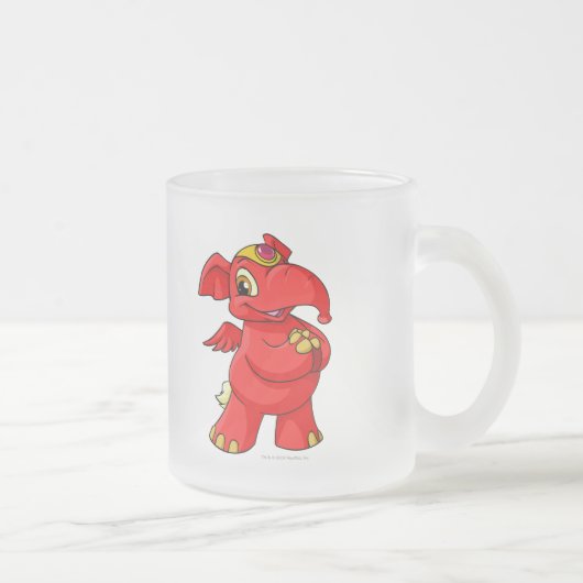 Joyful red Elephante Matglas Koffiemok (Rechts)