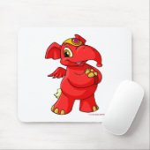 Joyful red Elephante Muismat (Met muis)