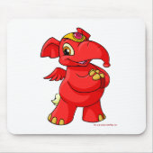Joyful red Elephante Muismat (Voorkant)