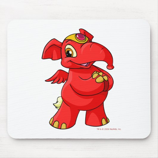 Joyful red Elephante Muismat (Voorkant)