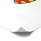 Joyful red Elephante Poster (Hoek)