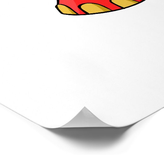 Joyful red Elephante Poster (Hoek)