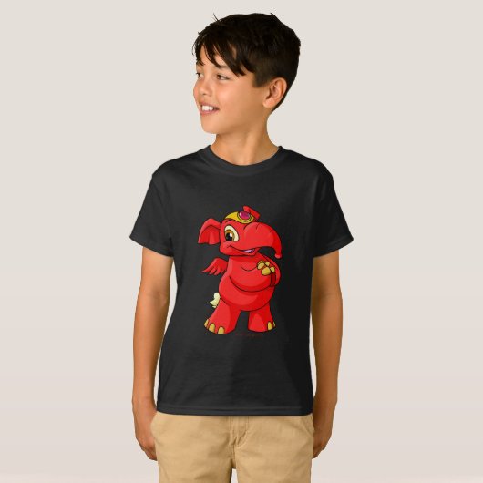 Joyful red Elephante T-shirt (Voorkant volledig)