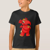 Joyful red Elephante T-shirt (Voorkant)
