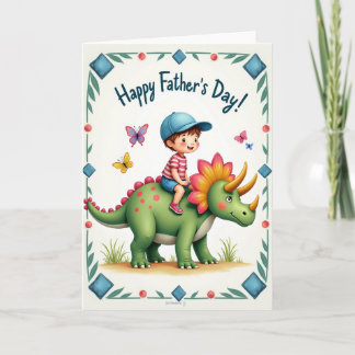Joyful Reptile Fathers Day Card Kaart