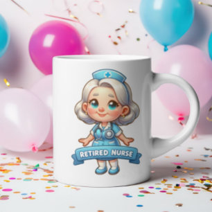 Joyful Retirement: charmante gepensioneerde verple Koffiemok