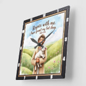 Joyful Reunion: Shepherd's Embrace Vierkante Klok (Hoek)