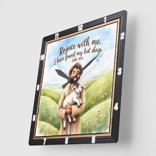 Joyful Reunion: Shepherd's Embrace Vierkante Klok (Hoek)