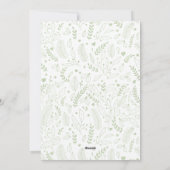 JOYFUL Sage Green Gold Arch & Snow-overlay Foto Feestdagenkaart (Achterkant)