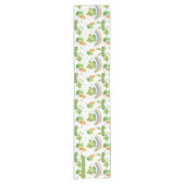 Joyful Saint Patrick's Day Waterverf Pattern Korte Tafelloper (Voorkant)