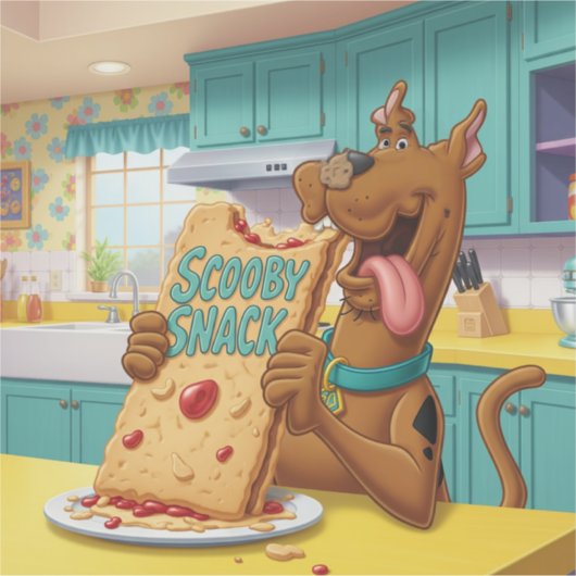 Joyful Scooby-Doo en zijn gigantische Scooby-snack Sticker (Voorkant)