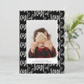 joyful script één foto - familie elegant kleurrijk (Staand voorkant)