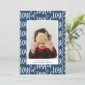 joyful script één foto - familie elegant kleurrijk (Staand voorkant)