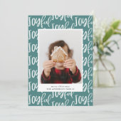 joyful script één foto - familie elegant kleurrijk (Staand voorkant)