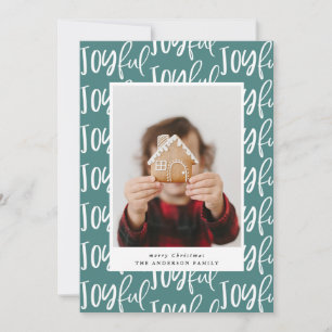 joyful script één foto - familie elegant kleurrijk