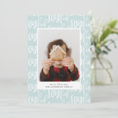 joyful script één foto - familie elegant kleurrijk (Staand voorkant)