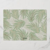 JOYFUL Script Photo Gold Folie Feestdagenkaart (Achterkant)