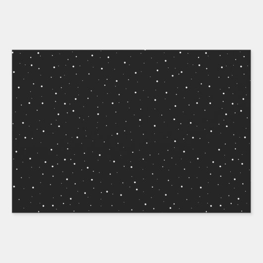 Joyful Script Snowflake Black and White Holiday Inpakpapier Vel (Voorkant 3)