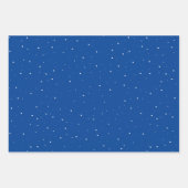 Joyful Script Snowflake Blue en White Holiday Inpakpapier Vel (Voorkant 3)