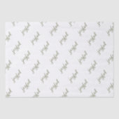 Joyful Script Snowflake Olive Green Holiday Tissuepapier (Voorkant)