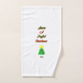Joyful-set voor kerstkeuken bad handdoek (Handdoek)